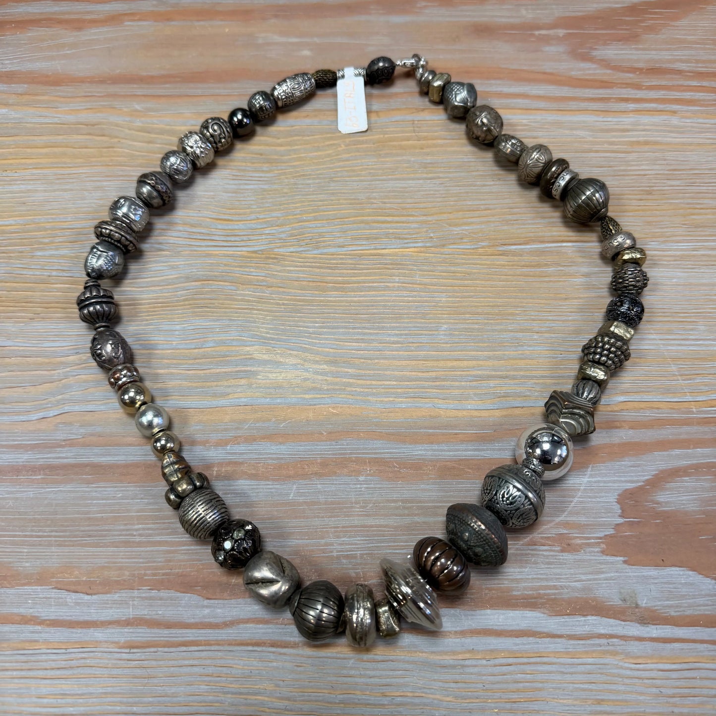 Industrial Gunmetal Necklace 22" Length ABC Rugs Kilims