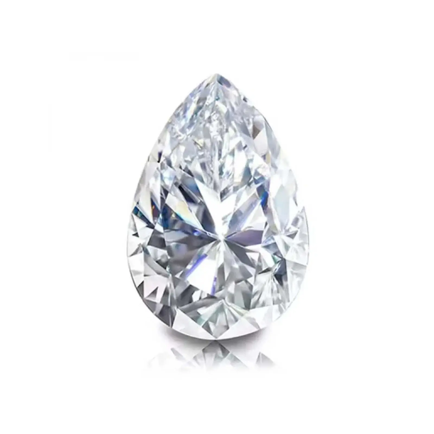 LAB-GROWN CVD DIAMOND PEAR SHAPE 3 CT D VVS1 CLARITY IGL CERTIFIED GEMSTONE 5AST ABC Jewelery