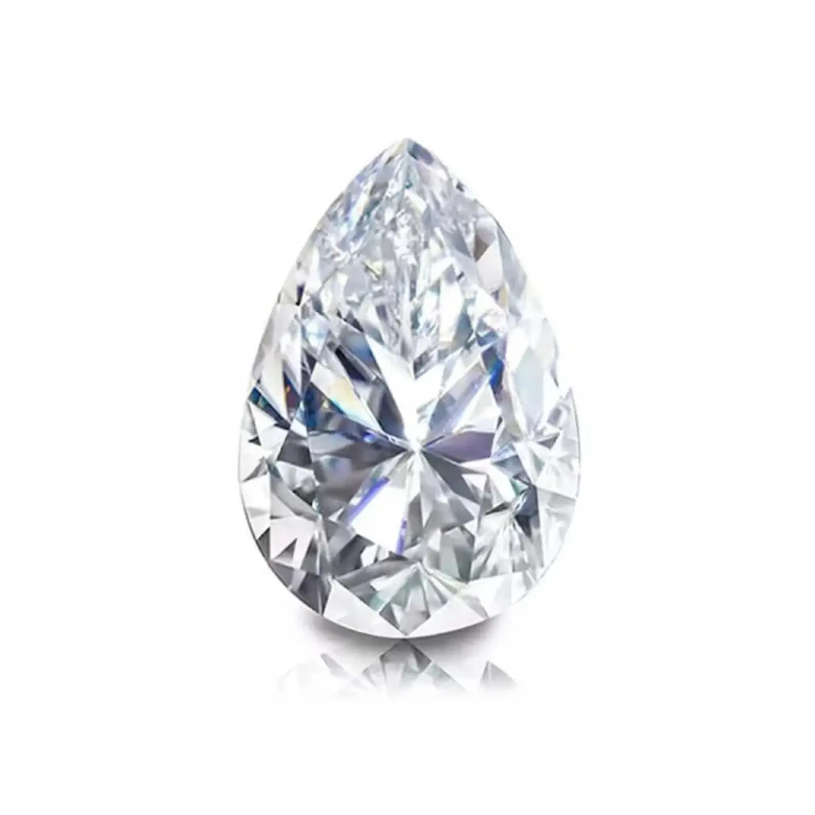 LAB-GROWN CVD DIAMOND PEAR SHAPE 3 CT D VVS1 CLARITY IGL CERTIFIED GEMSTONE 5AST ABC Jewelery