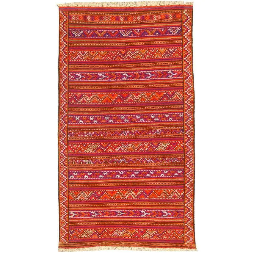 One Of The Kind Mashad Persian Kilim 8'10" X 4'11"