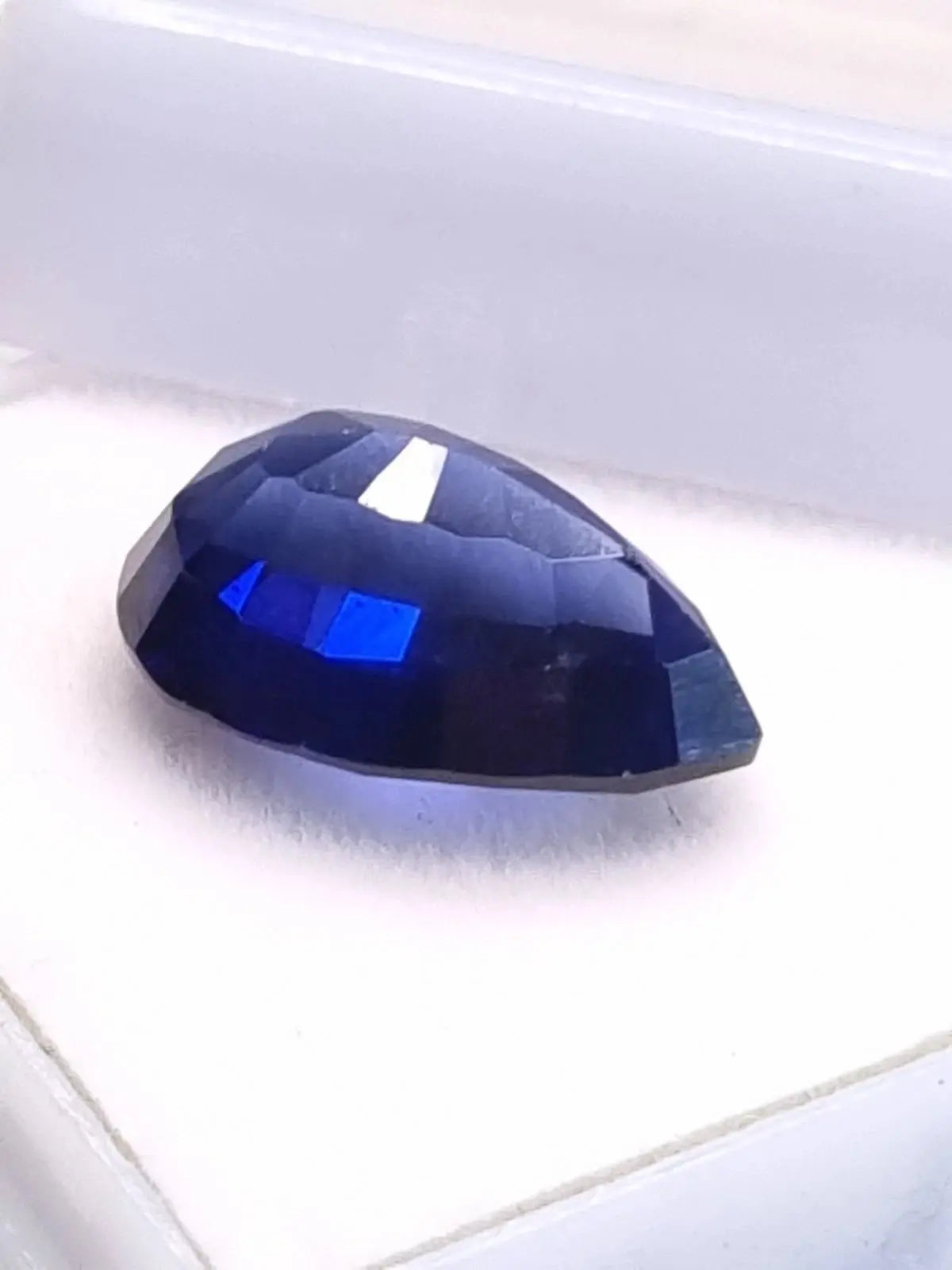 Natural 8.35 Ct AA+ Pear Cut Bright Blue Kashmir Sapphire Certified Gemstone ABC Jewelries