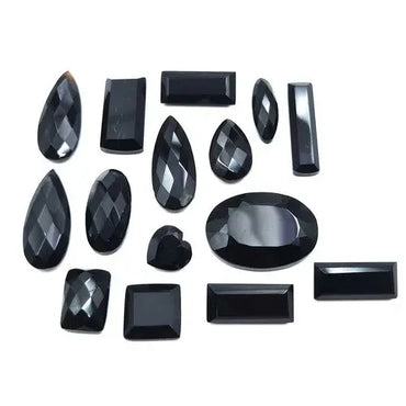 Natural Black Onyx Mix Cut Loose Gemstone Lot 58 Pcs 5-18 MM 100 CT ABC Jewelery