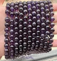 Natural Gemstone Loose Beads Necklace - Amethyst A - NO.7 ABC Jewelries