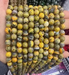 Natural Gemstone Loose Beads Necklace - Bumblebee - NO.204 ABC Jewelries