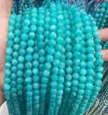 Natural Gemstone Loose Beads Necklace - ice amazoniteAA - NO.181 ABC Jewelries