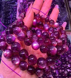 Natural Gemstone Loose Beads Necklace - lepidolite A - NO.166 ABC Jewelries