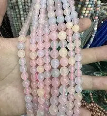 Natural Gemstone Loose Beads Necklace - optimize morganite - NO.92 ABC Jewelries