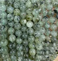Natural Gemstone Loose Beads Necklace - prehnite - NO.197 ABC Jewelries
