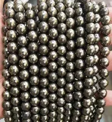 Natural Gemstone Loose Beads Necklace - pyrite - NO.152 ABC Jewelries
