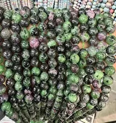 Natural Gemstone Loose Beads Necklace - ruby zoisite - NO.203 ABC Jewelries