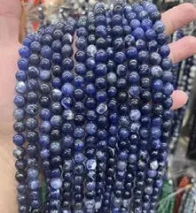 Natural Gemstone Loose Beads Necklace - sodalite - NO.87 ABC Jewelries