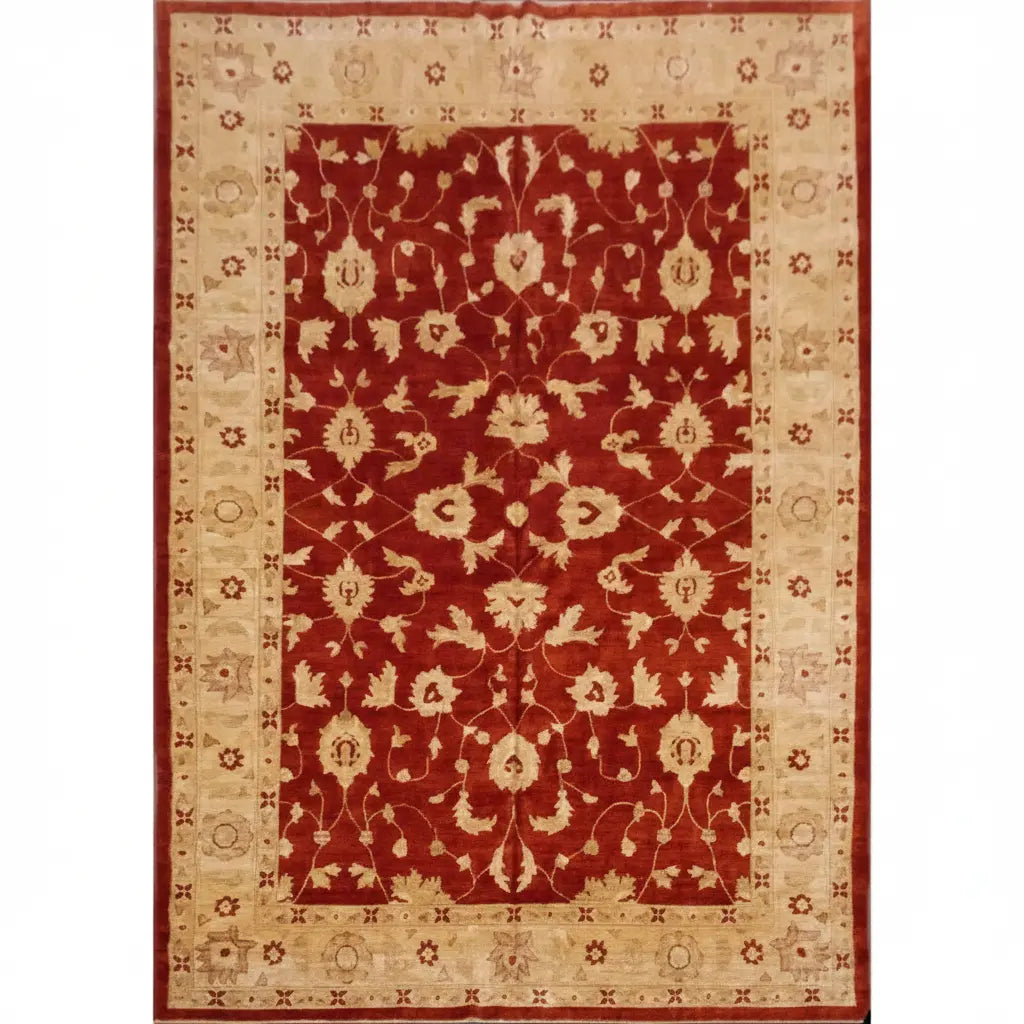 One Of The Kind Afghani Hand-Knotted Rug 13 x 10 zandirugs