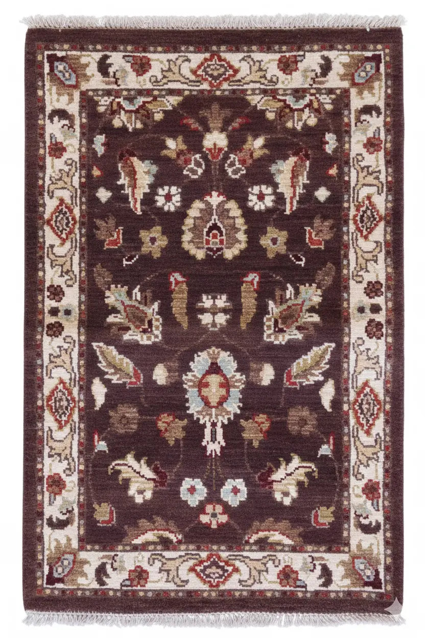 One Of The Kind Afghani Hand-Knotted Rug 2'`0" x 2'0" zandirugs