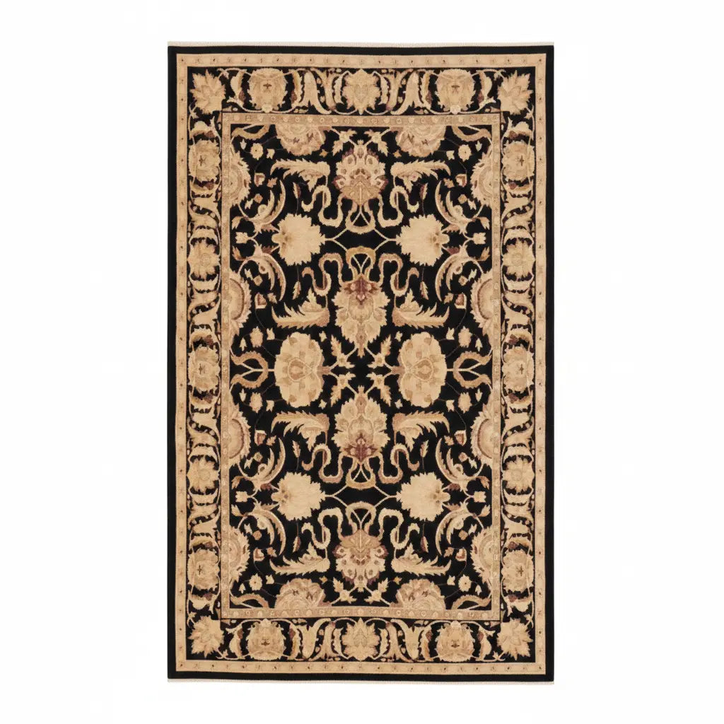 One Of The Kind Afghani Khotan Rug 10" x 14" zandirugs