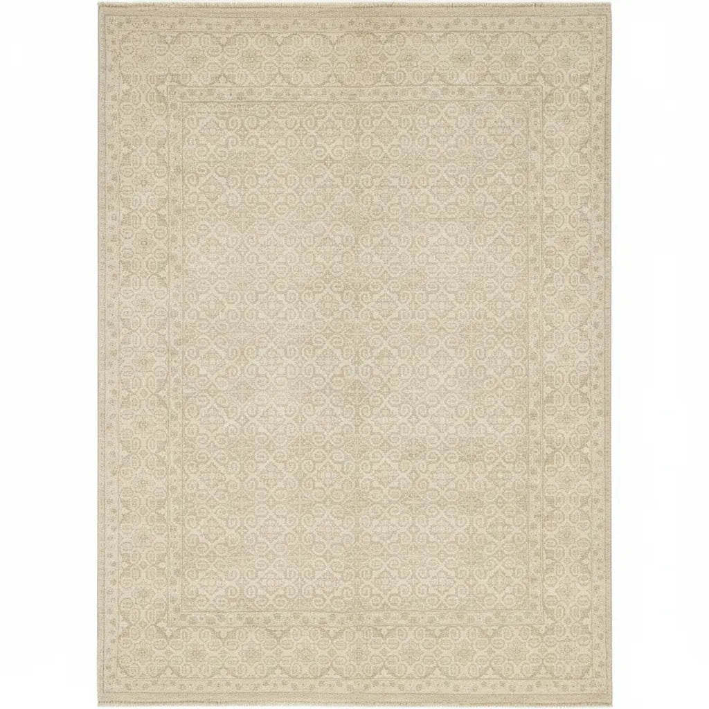 One Of The Kind Afghani Khotan Rug 10'0" x 8'0" zandirugs