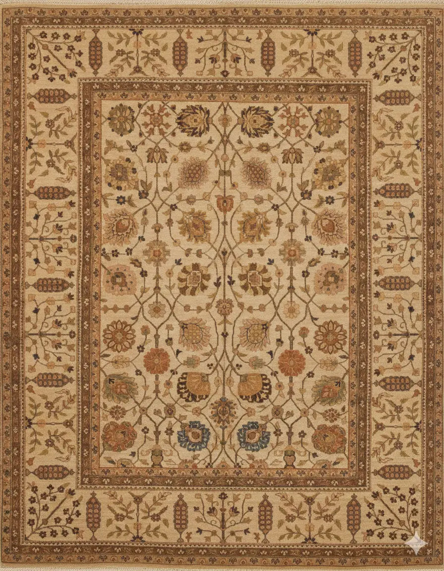 One Of The Kind Afghani Khotan Rug 10'0" x 8'0" zandirugs