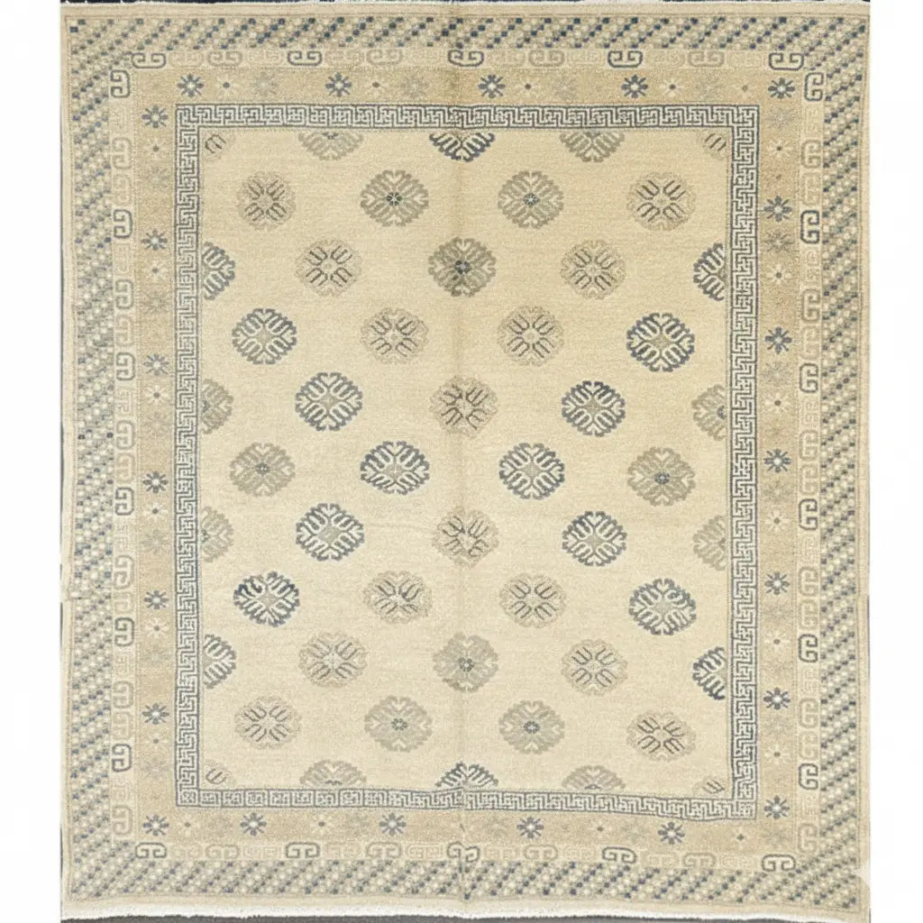 One Of The Kind Afghani Khotan Rug 10'10" x 8'11" zandirugs