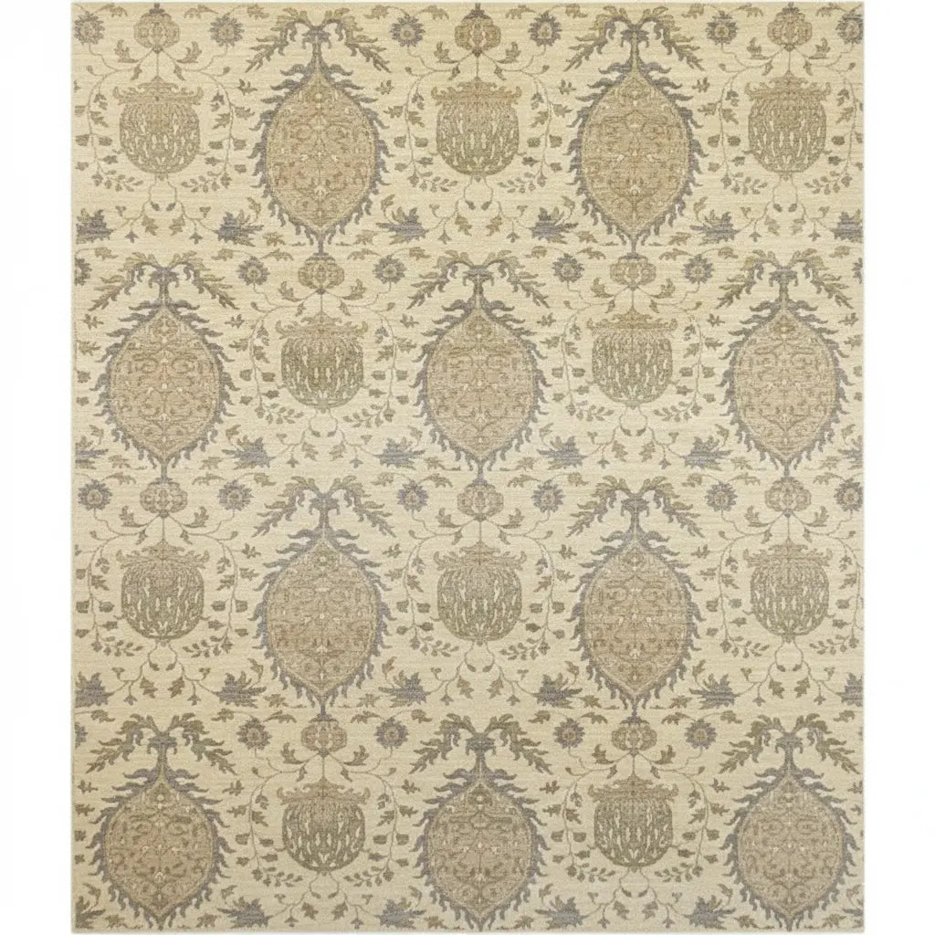 One Of The Kind Afghani Khotan Rug 10'2" x 13'0" zandirugs