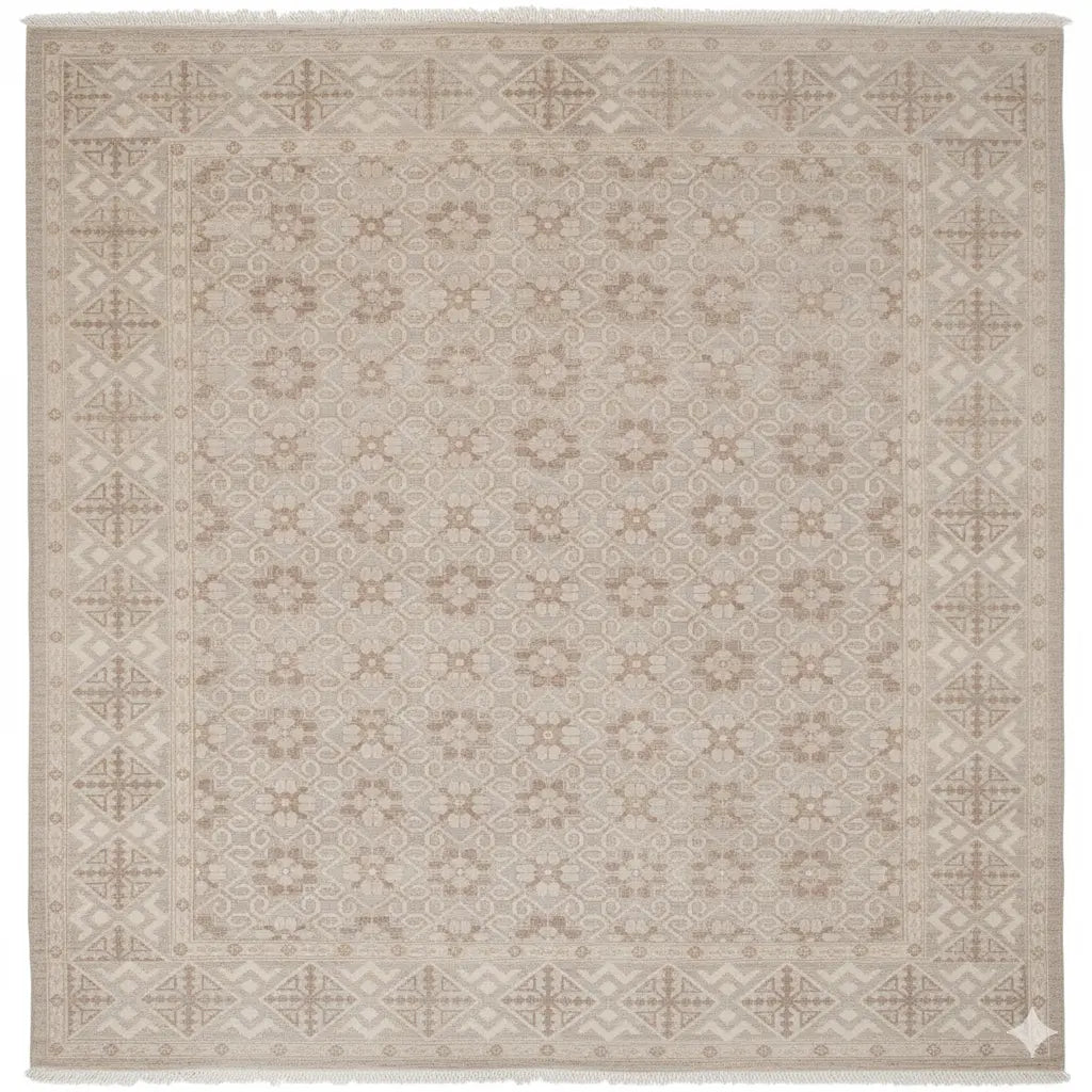 One Of The Kind Afghani Khotan Rug 10'5" x 8'1" zandirugs