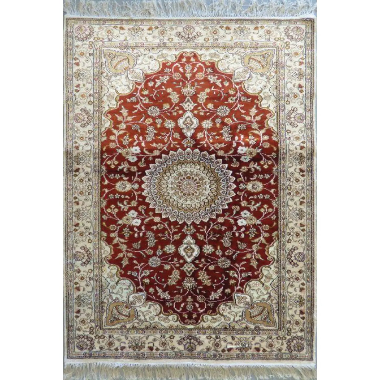 One Of The Kind Hand Made Turkish Silk design rugs size 5' x 3' Abc-Silk-TK004 ABC Rugs Kilims