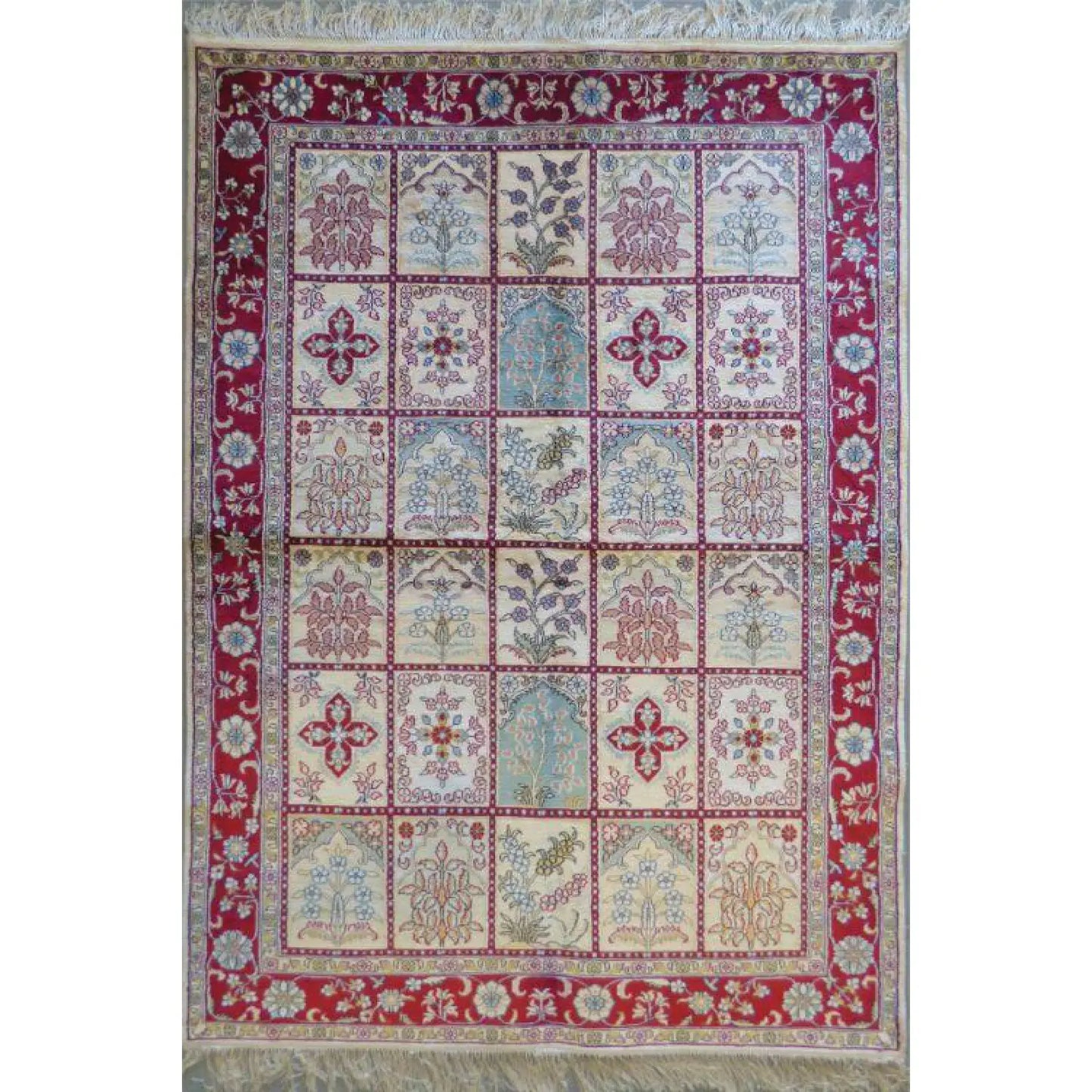 One Of The Kind Hand Made Turkish Silk design rugs size 6' x 4' Abc-Silk-TK002 ABC Rugs Kilims