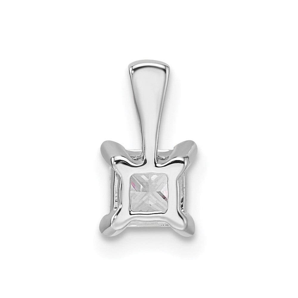 14k White Gold 1/2 ct Lab Grown Diamond VS/SI+ G+ 18 in Pendant Necklace