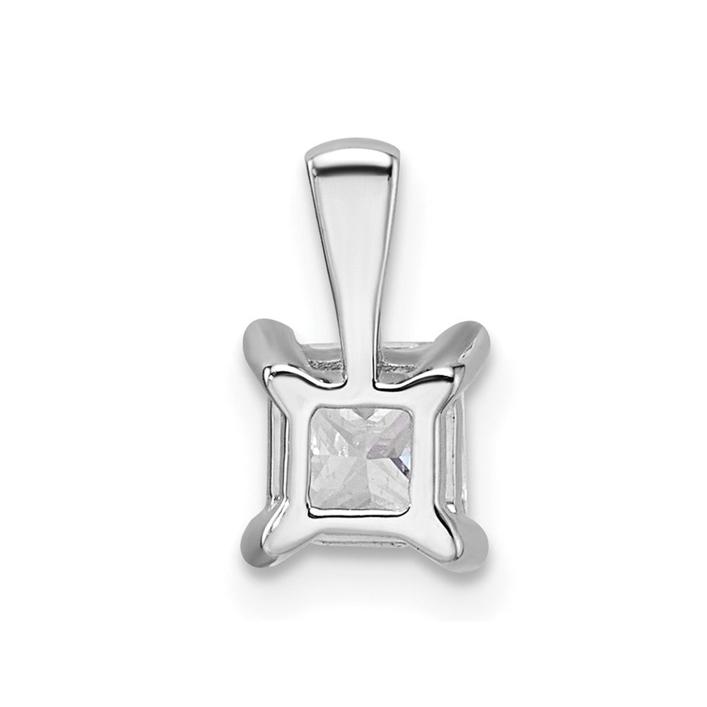 14k White Gold 3/4 ct Lab Grown Diamond VS/SI+ G+ 18 in Pendant Necklace