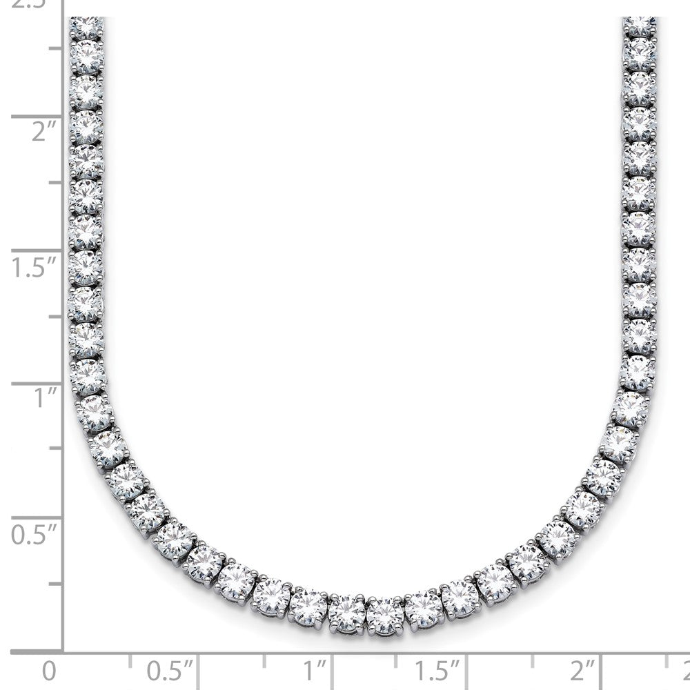 14kw 24ct Lab Grown Diamond VS/SI+ G+ 24in Straight Tennis Necklace