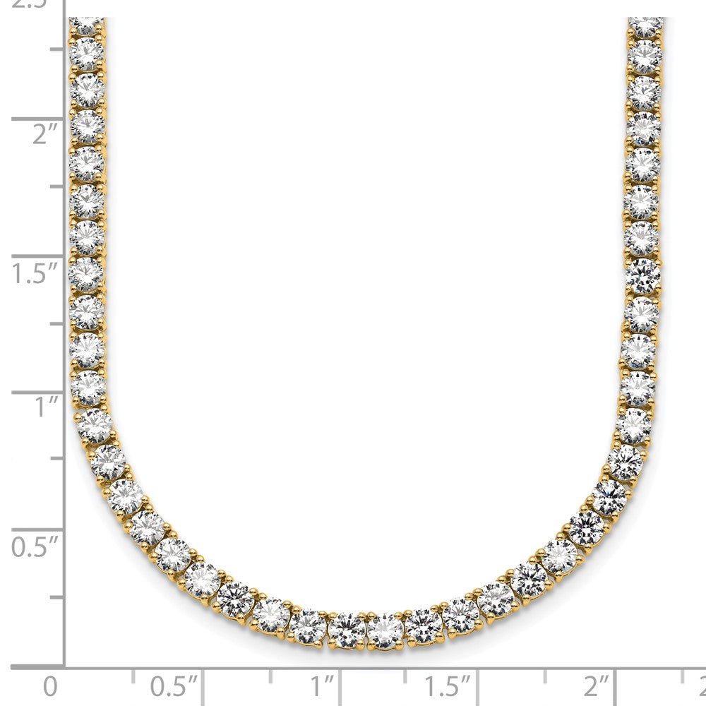 14k 26 1/5ct Lab Grown Diamond VS+ F+ 20in Straight Tennis Necklace