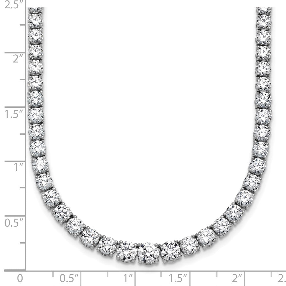 14kw 18 7/8ct Lab Grown Diamond VS/SI+ G+ 18in Graduated Tennis Necklace