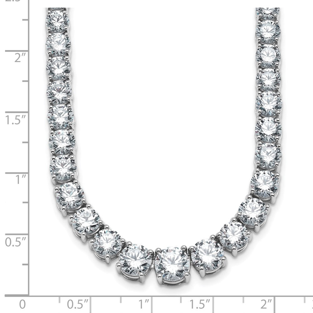 14kw 40 3/8ct Lab Grown Diamond VS+ F+ 20in Graduated Tennis Necklace