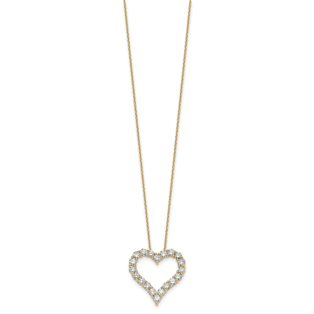 14k 2ct Lab Grown Diamond VS/SI+ G+ Complete 18in Heart Necklace