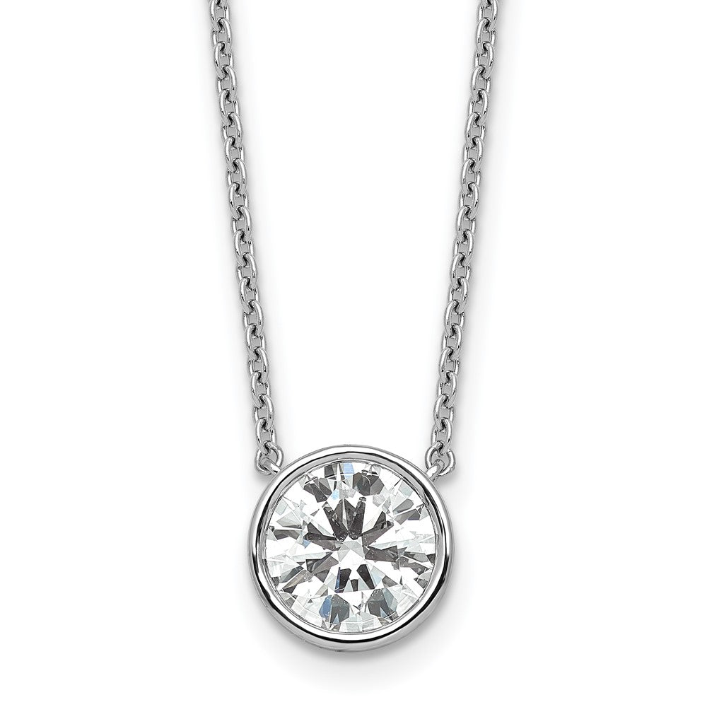 14kw 2ct Round Bezel Mounting