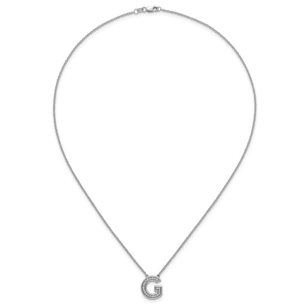 14kw Lab Grown Diamond VS+F+ Initial G Complete Necklace