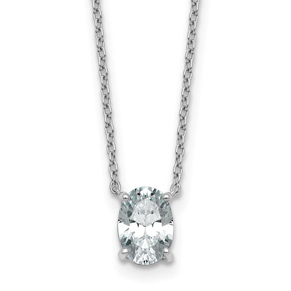 14kw 1ct Oval 4 Prong Pendant Mounting