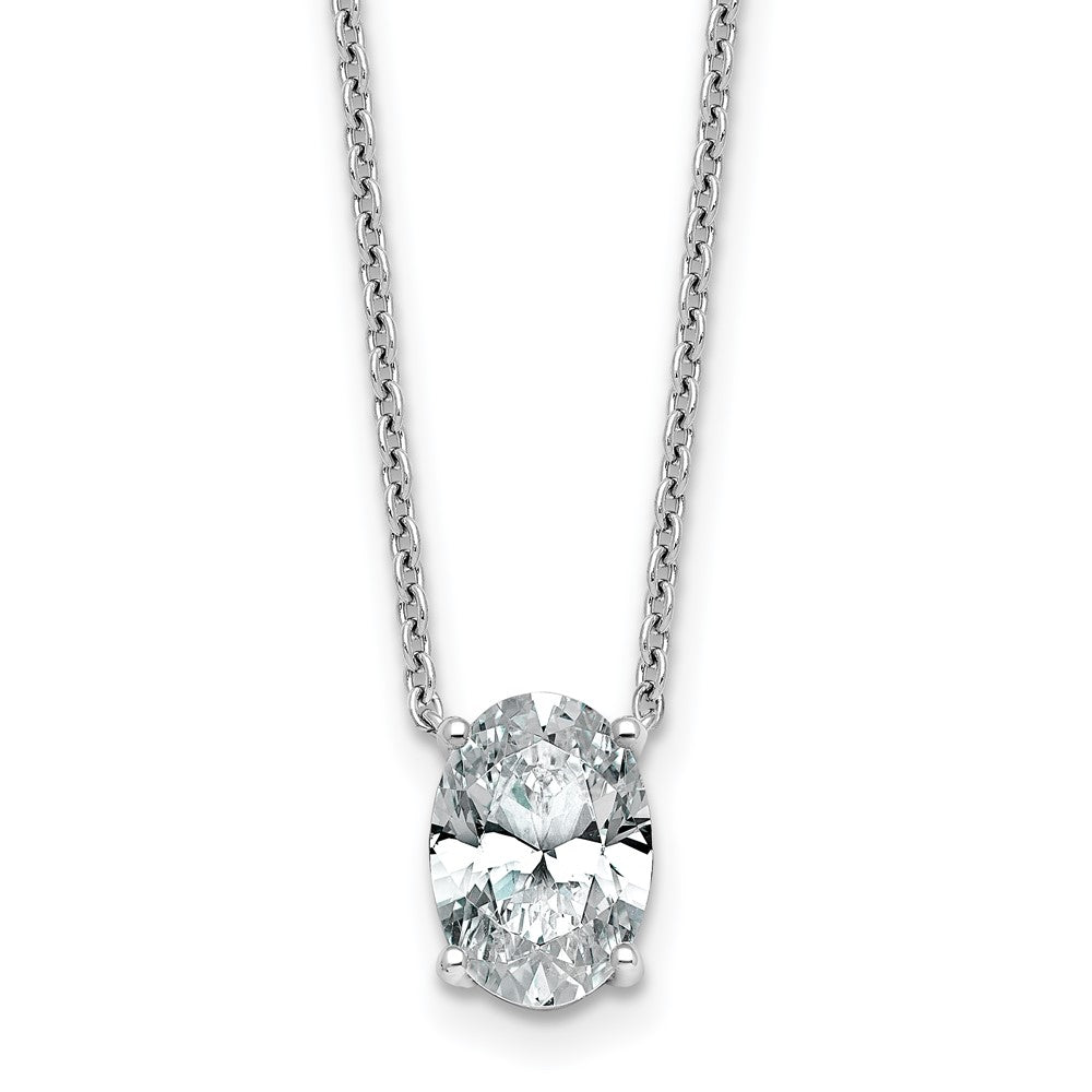 14kw 2ct Oval 4 Prong Pendant Mounting
