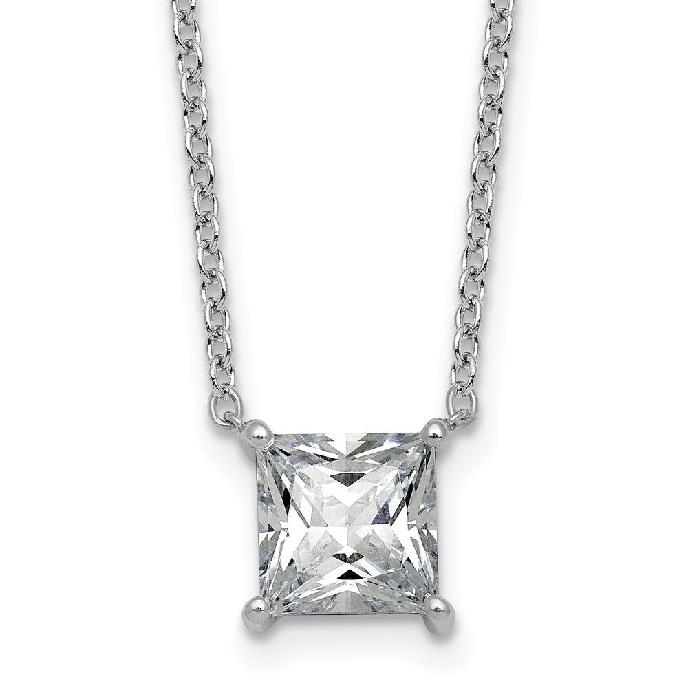 14kw 2 1/2ct Princess 4 Prong Pendant Mounting