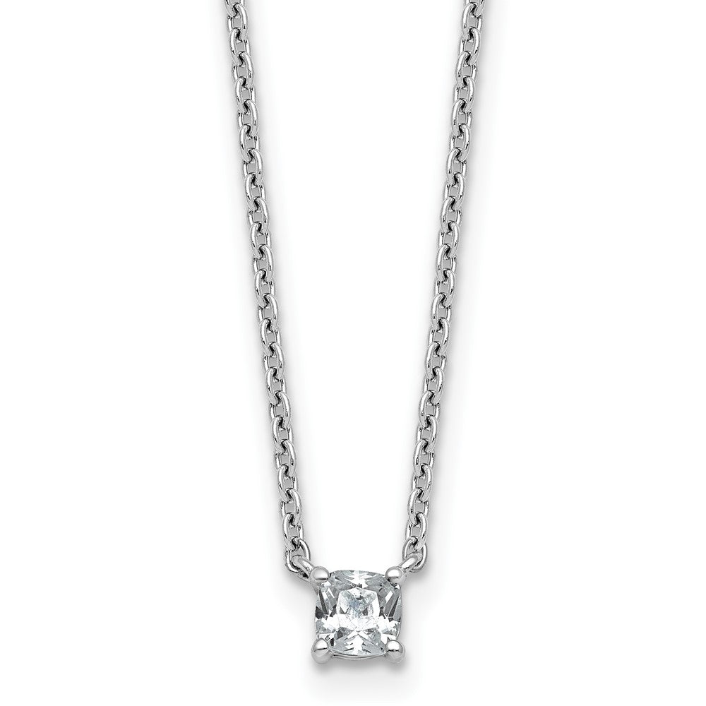 14kw 1/4ct Cushion 4 Prong Pendant Mounting