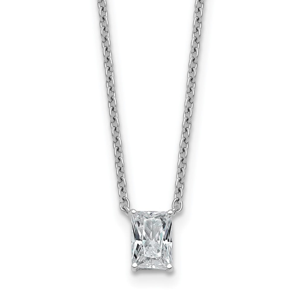14kw 1/2ct Radiant 4 Prong Pendant Mounting