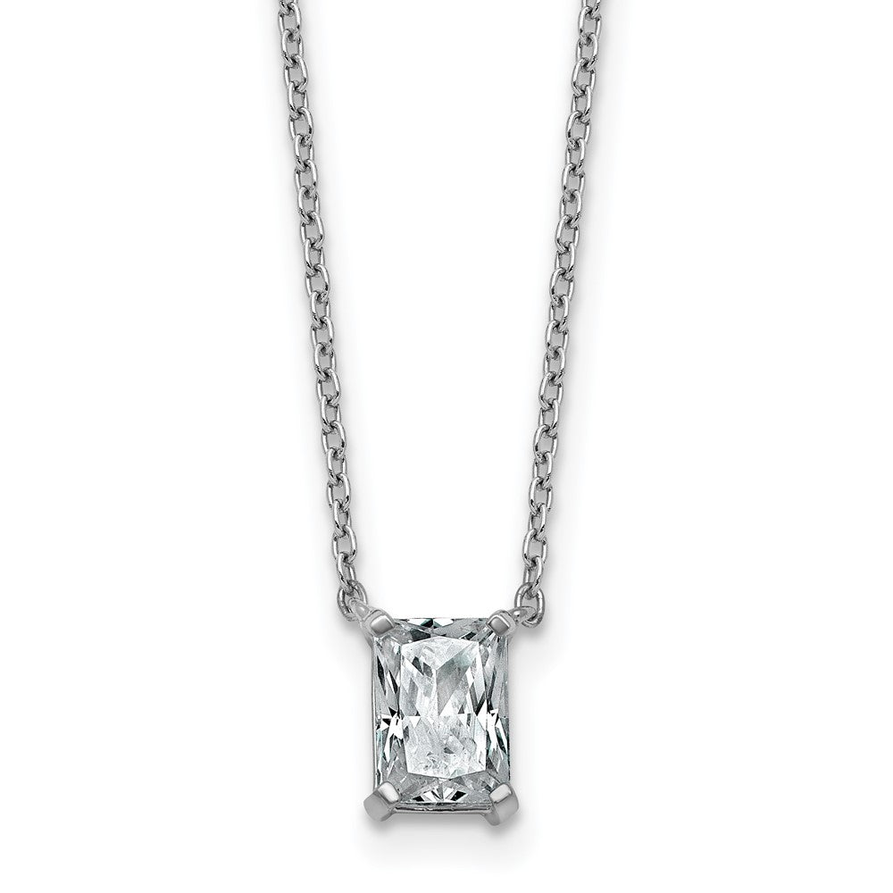 14kw 3/4ct Radiant 4 Prong Pendant Mounting