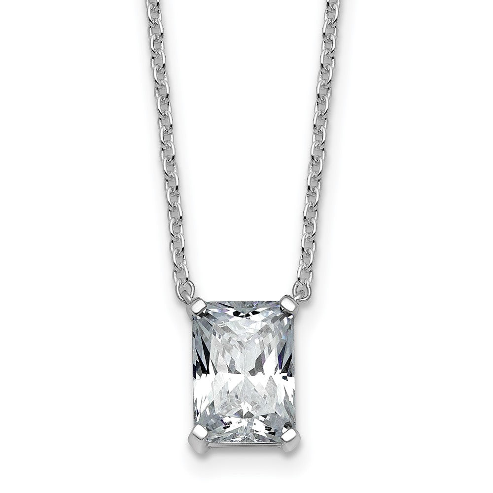 14kw 2ct Radiant 4 Prong Pendant Mounting