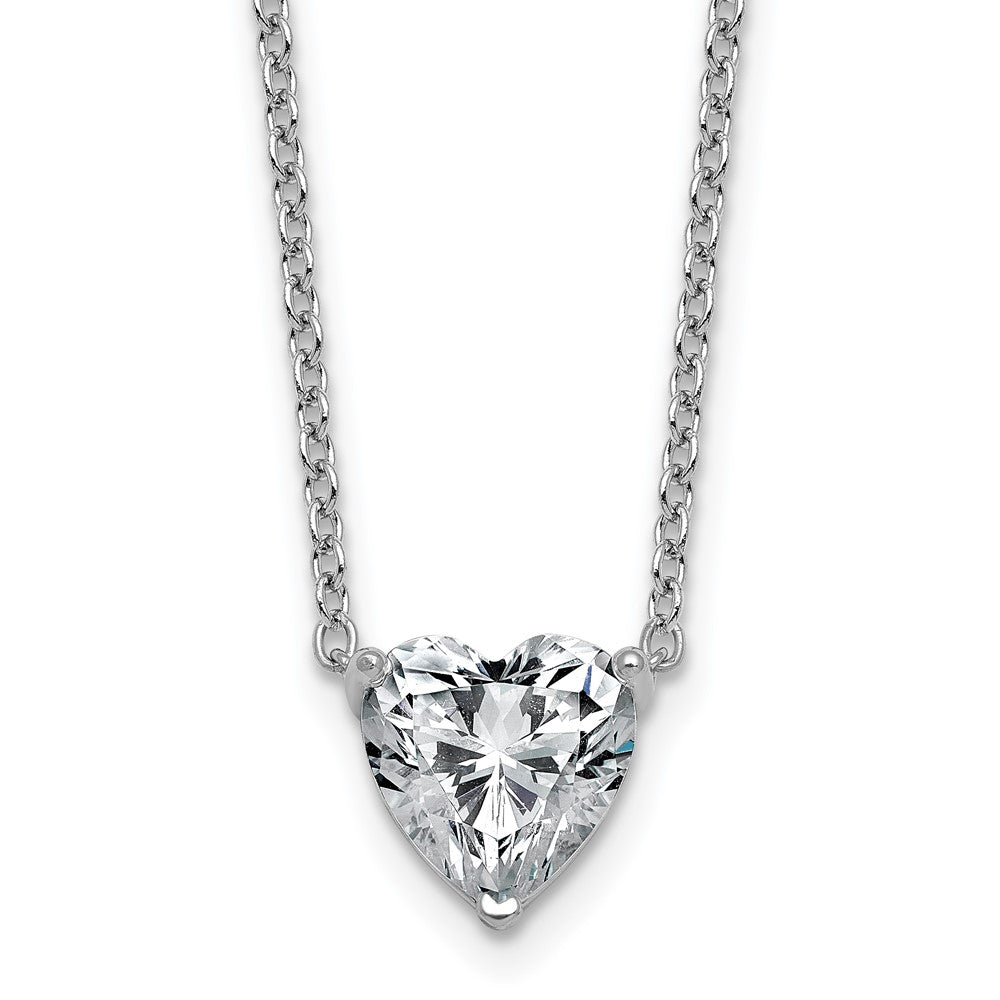 14kw 2 1/2ct Heart 3 Prong Pendant Mounting