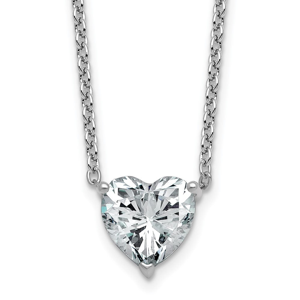 14kw 3ct Heart 3 Prong Pendant Mounting