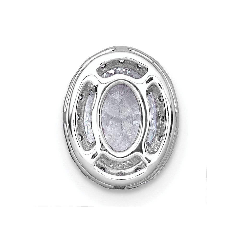 14kw 1 1/5ct Cert Lab Grown Diamond VS+ F+ Round Comp Halo Chain Slide