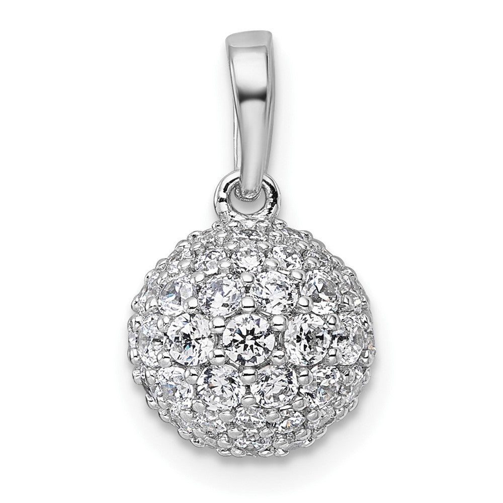 14kw 1 1/2ct Lab Grown Diamond VS+ F+ Complete Sphere Pendant
