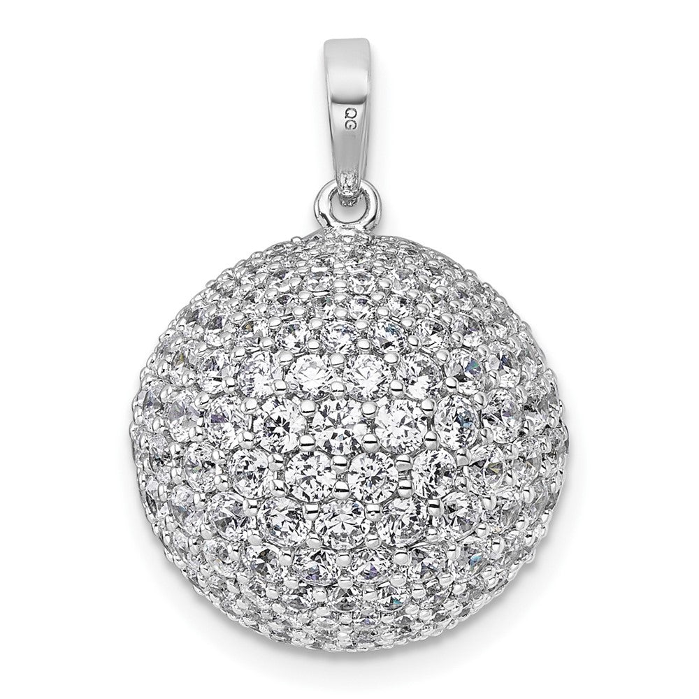 14kw 4 5/8ct Lab Grown Diamond VS+ F+ Complete Sphere Pendant