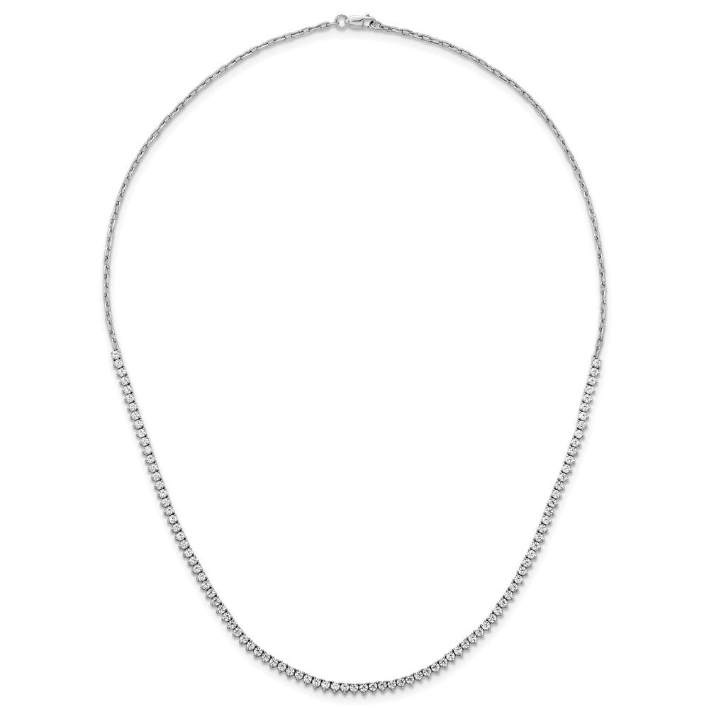 14kw 3 1/4ct Lab Grown Diamond VS+ F+ 18in Fashion Tennis Necklace