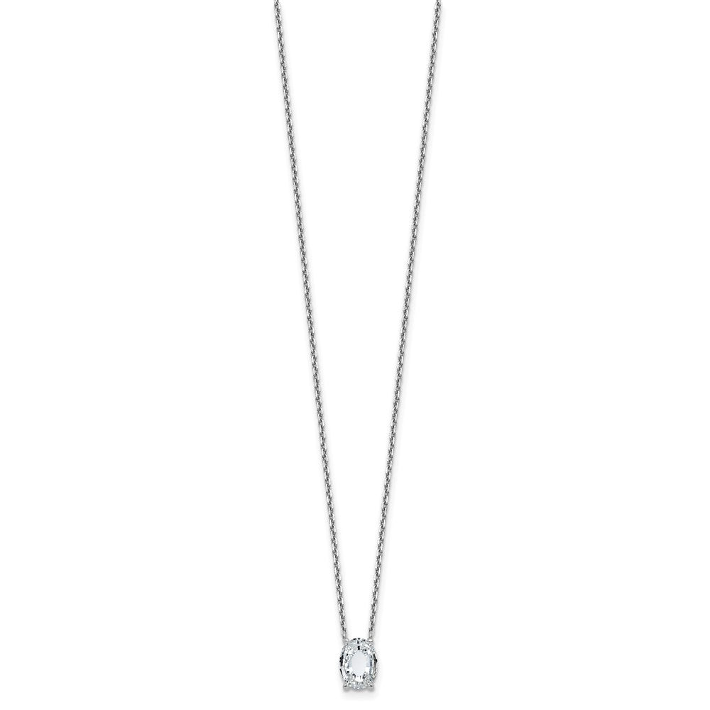14kw 1 7/8ct Lab Grown Dia VS+ F+ Comp Letter O 18in Initial Necklace