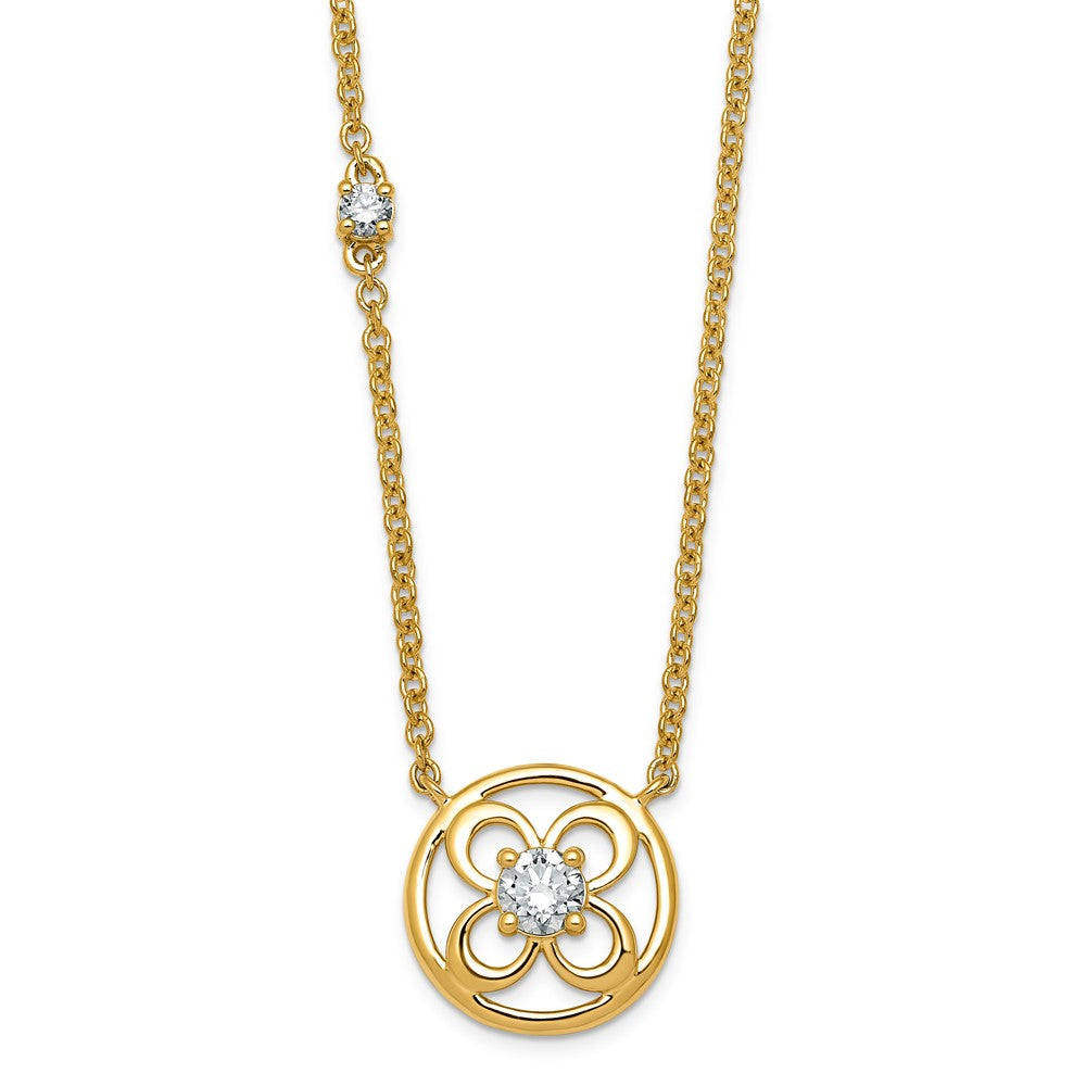 14k Lab Grown Diamond VS+ F+ Fashion Necklace