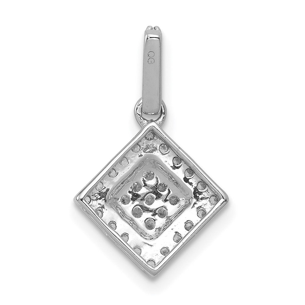 14kw 1/4ct Lab Grown Dia VS/SI+ G+ Comp Geometric Cluster Pendant